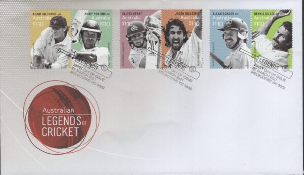 AUSTRALIA - 2021 'LEGENDS OF CRICKET' First Day Cover [F1023]