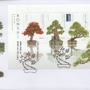 AUSTRALIA - 2021 'NATIVE BONSAI' Miniature Sheet First Day Cover [F1025]