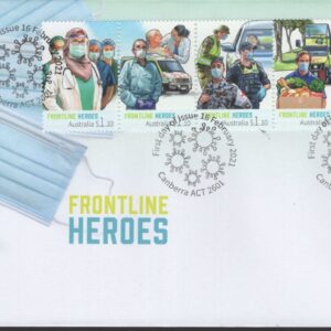 AUSTRALIA - 2021 'FRONTLINE HEROES' First Day Cover [F1033]