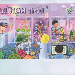 AUSTRALIA - 2021 'FULL STEAM AHEAD' Miniature Sheet First Day Cover [F1036]