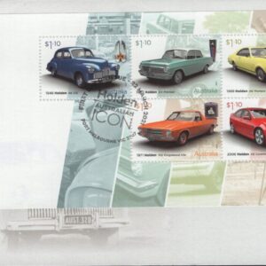 AUSTRALIA - 2021 'HOLDEN - Australian Icon' Miniature Sheet First Day Cover [F1039]