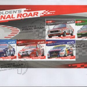 AUSTRALIA - 2021 'HOLDEN'S FINAL ROAR' Miniature Sheet First Day Cover [F1041]