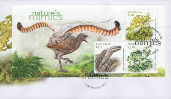 AUSTRALIA - 2021 'NATURE'S MIMICS' Miniature Sheet First Day Cover [F1050]