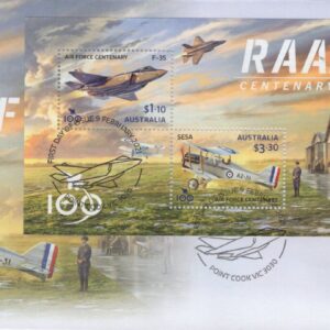 AUSTRALIA - 2021 'RAAF CENTENARY' Miniature Sheet First Day Cover [F1052]