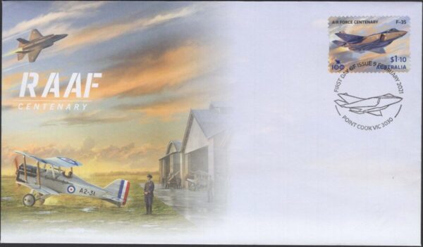 AUSTRALIA - 2021 'RAAF CENTENARY' Self Adhesive First Day Cover [F1053]