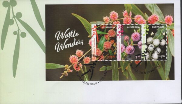 AUSTRALIA - 2021 'WATTLE WONDERS' Miniature Sheet First Day Cover [F1062]
