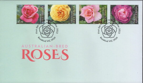 AUSTRALIA - 2022 'AUSTRALIAN BRED ROSES' First Day Cover [F1071]