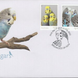 AUSTRALIA - 2022 'BUDGERIGARS' First Day Cover [F1074]