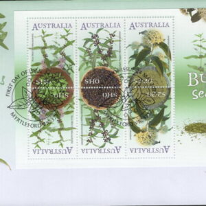 AUSTRALIA - 2022 'BUSH SEASONINGS' Miniature Sheet First Day Cover [F1077]