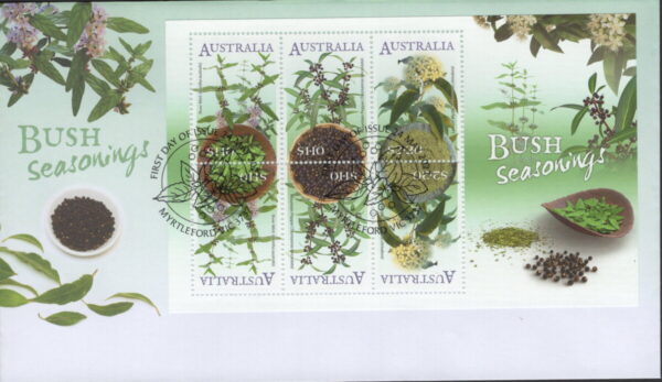 AUSTRALIA - 2022 'BUSH SEASONINGS' Miniature Sheet First Day Cover [F1077]