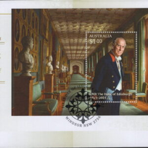 AUSTRALIA - 2022 'IN MEMORIAM - HRH PRINCE PHILIP' Miniature Sheet First Day Cover [F1086]