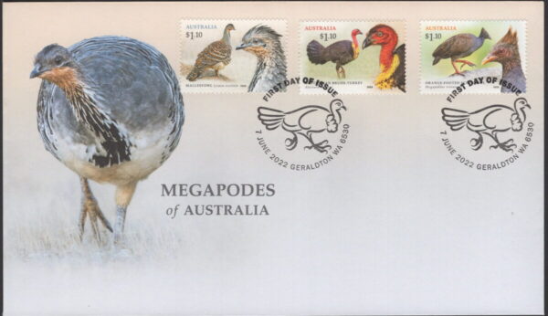 AUSTRALIA - 2022 'MEGAPODES OF AUSTRALIA' First Day Cover [F1089]