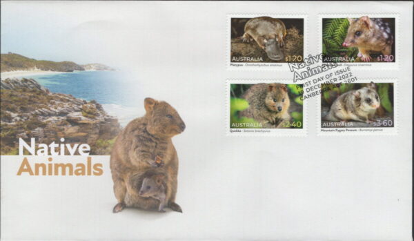 AUSTRALIA - 2022 'NATIVE ANIMALS' First Day Cover [F1091]