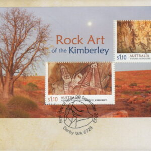 AUSTRALIA - 2020 'ROCK ART OF THE KIMBERLEY' Miniature Sheet First Day Cover [F1097]
