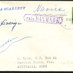 DENMARK - 1971 PAQUEBOT Cachet 'DANA SCARLETT' [A8955]