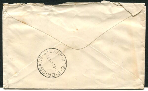AUSTRALIA - 1951 1d POSTAGE DUE 'GREEN & RED' on Cover [A9077]