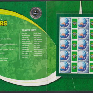 AUSTRALIA - 2007 'NRL CANBERRA RAIDERS' Presentation Folder w Medalion MINT [F0976]