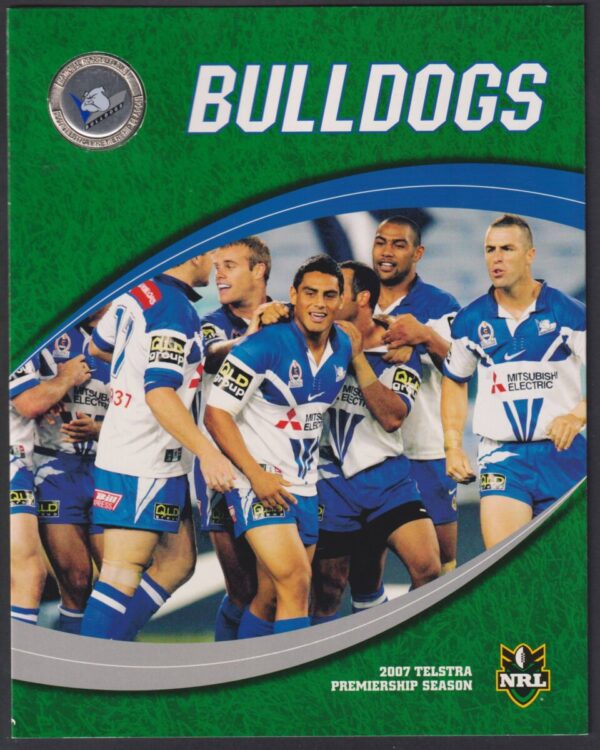 AUSTRALIA - 2007 'NRL CANTERBURY BULLDOGS' Presentation Folder w Medalion MINT [F0981]