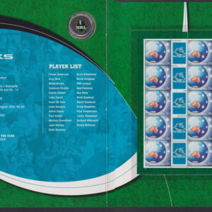 AUSTRALIA - 2007 'NRL CRONULLA SHARKS' Presentation Folder w Medalion MINT [F0984]