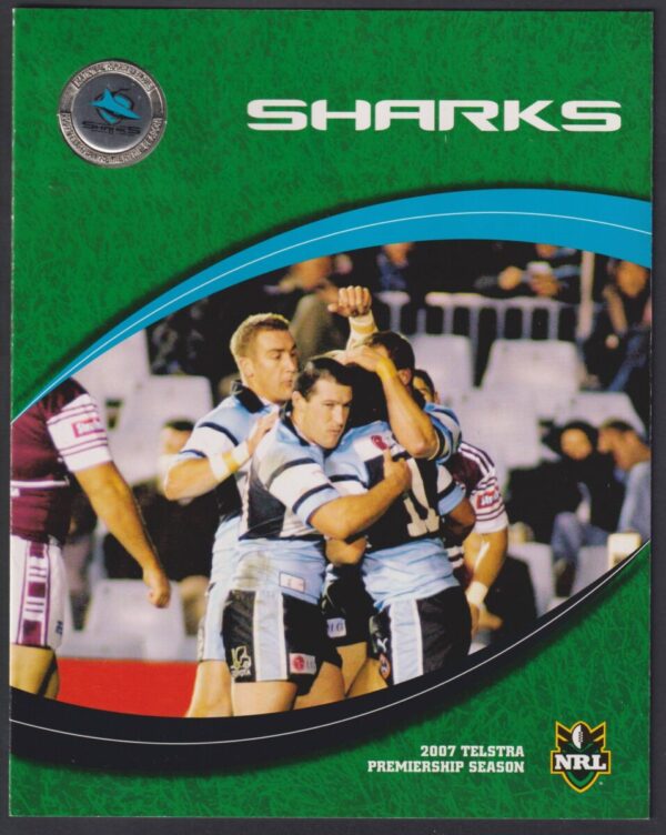 AUSTRALIA - 2007 'NRL CRONULLA SHARKS' Presentation Folder w Medalion MINT [F0984]