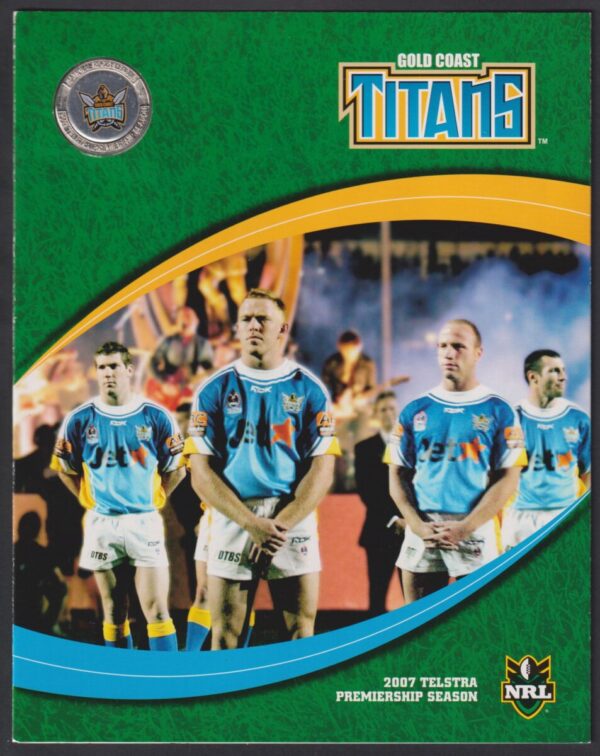 AUSTRALIA - 2007 'NRL GOLD COAST TITANS' Presentation Folder w Medalion MINT [F0972]