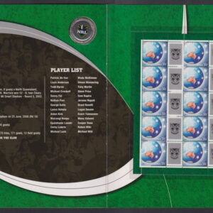 AUSTRALIA - 2007 'NRL NZ WARRIORS' Presentation Folder w Medalion MINT [F0977]
