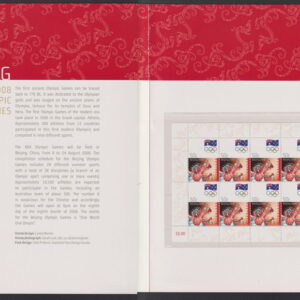 Australia - 2008 'BEIJING OLYMPIC GAMES 2008' Presentation Folder MINT [F0953]