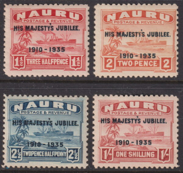 Nauru - 1935 Silver Jubilee Set SG 8/9 MH Cv £ 40 [F1632]