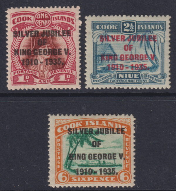 Cook Is. - 1935 Silver Jubilee Set SG 113/15 MH Cv £ 7 [F1667]