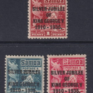 West. Somoa - 1935 Silver Jubilee Set SG 117/9 MH Cv £ 7 [F1669]