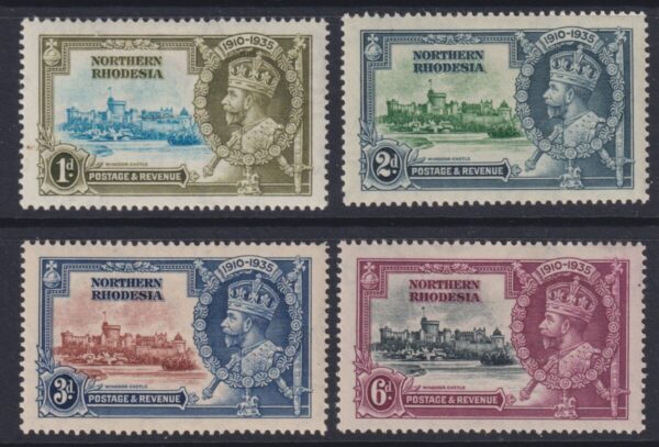 Nth. Rhodesia - 1935 Silver Jubilee Set SG 18/21 MH Cv £ 13 [F1671]