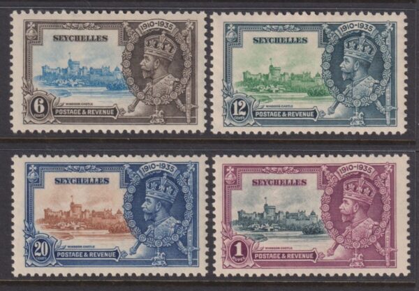 Seychelles - 1935 Silver Jubilee Set SG 128/31 MH Cv £ 15 [F1677]